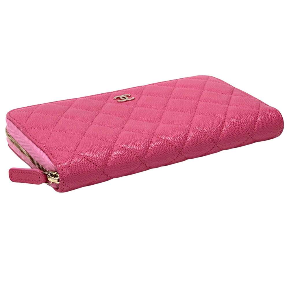 CHANEL Pink Caviar Leather Wallet - Picture 3 of 12